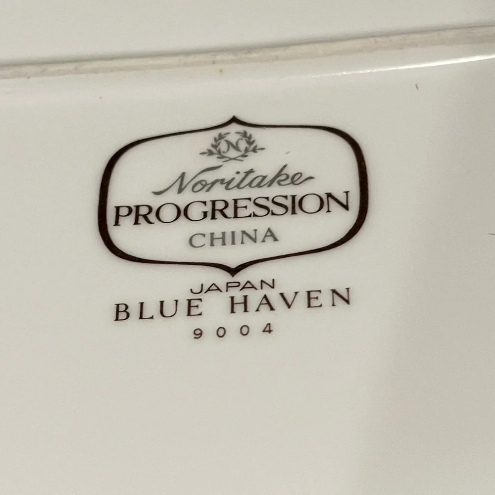NORITAKE PROGRESSION BLUE HAVEN PLATTER SERVING TRAY Pattern# 9004